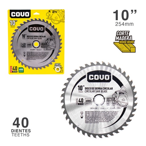 [4-354] DISCO P/SIERRA CIRCULAR 10" 40D  COVO 4-354