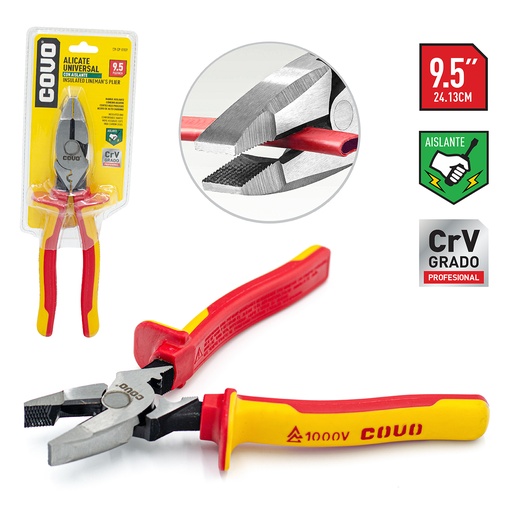 [4-432] ALICATE AISLADO UNIVERSAL 9.5" COVO 4-432