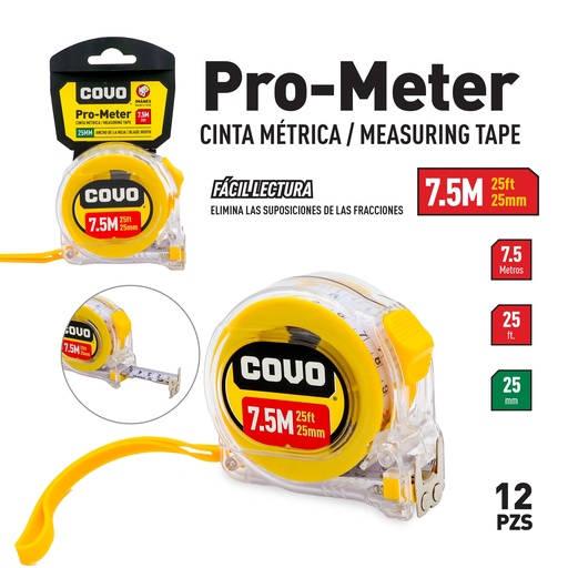 [4-448] METRO TRANSPARENTE x 7.5 MTS COVO 4-448