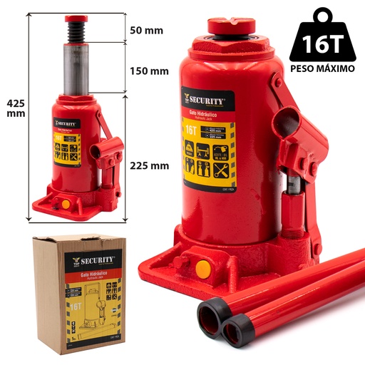 [4-580] GATO BOTELLA 16 TON SECURITY 4-580