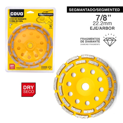[4-591] DISCO PARA PULIR SEGMENTADO x 7" COVO 4-591