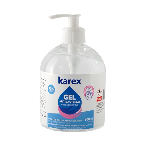 [4-605] GEL ANTIBACTERIAL x 500 ML KAREX 4-605