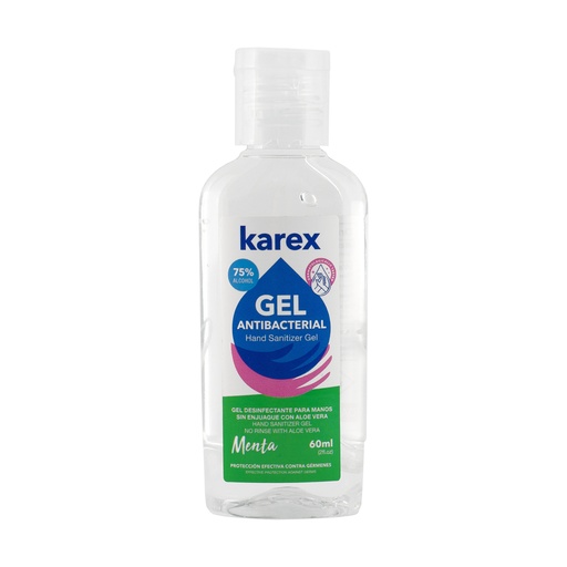 [4-607] GEL ANTIBACTERIAL x 60 ML KAREX 4-607