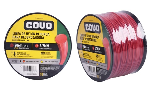 [4-732] NYLON DESMAL REDONDO 2.7MM x 206MTS COVO 4-732