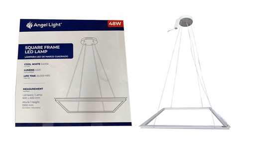 [4-759] LAMPARA LED DE MARCO CUADRADA 48W 85-265V 4-759