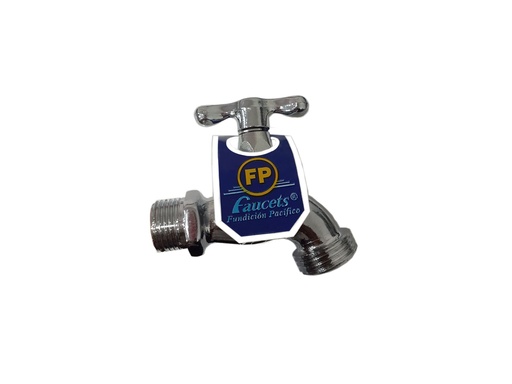 [0-072] LLAVE MANGUERA MARIPOSA CROMADA FP 02MA53 0-072