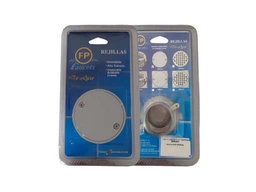 [0-075] REJILLA REDONDA CIEGA CROMADA  FP  08RJ01 0-075