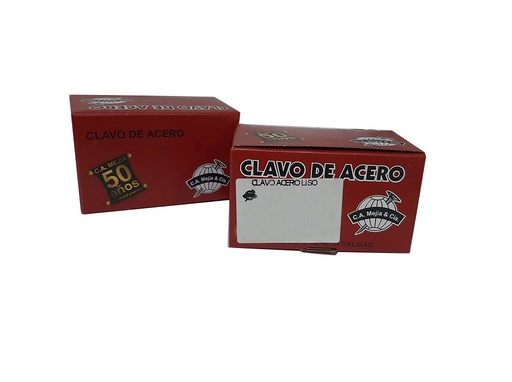 [0-086] CLAVO ACERO LISO 1 1/2¨ MEJIA 500 UNID 0-086