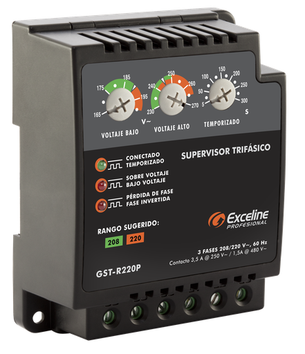 [0-096] SUPERVISOR TRIFASICO 220V EXCELINE 0-096