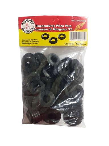 [0-111] EMPACADURA PLANA P/CONEXION MANG 3/4 x 100 UNID 0-111