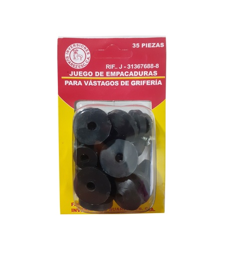 [0-114] EMPACADURA P/ VASTAGO D/GRIFOS BLIST x 35 UND 0-114