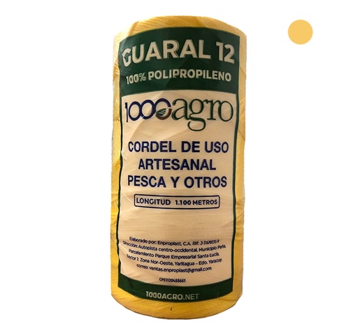 [0-183] GUARAL N 12 AMARILLO 1100 MTS x UNID 1000AGRO 0-183