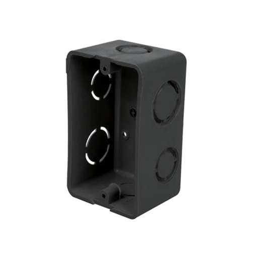[0-206] CAJETIN RECTANGULAR COMB PVC 4x2 NEGRO IMPLASVEN 0-206