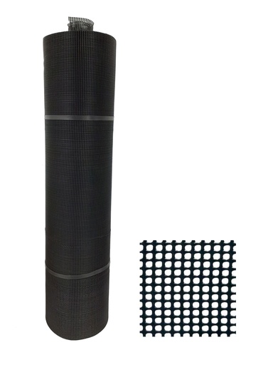 [0-216] MALLA CEDAZO 7x7 30x0,90MTS NEGRO TRICAL 0-216