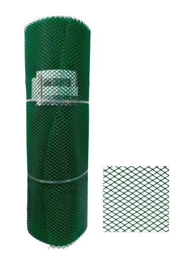 [0-221] MALLA DIAMANTE 11x11mm 30x1MTS VERDE TRICAL 0-221
