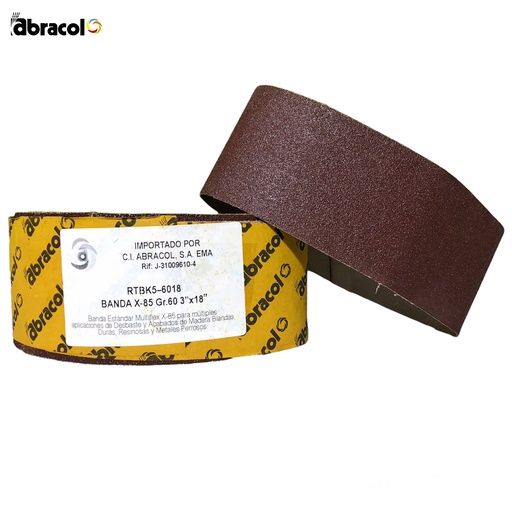 [0-377] LIJA BANDA GRANO 60 3" x 18" x UNID 0-377