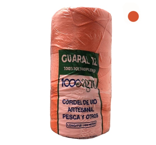 [0-562] GUARAL N 12 NARANJA 1100MTS x UNID 1000AGRO 0-562