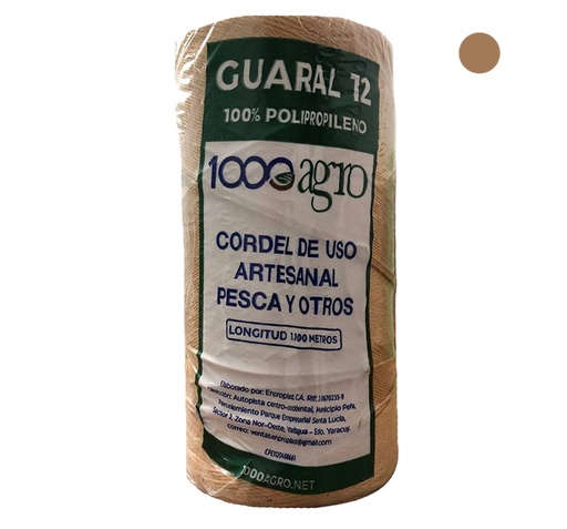 [0-563] GUARAL N 12 MARRON 1100MTS x UNID 1000AGRO 0-563