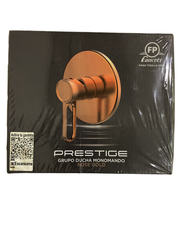 [0-586] LLAVE P/DUCHA MONOMANDO PRESTIGE GOLD ROSE FP 0-586