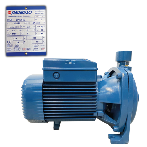 [0-591] BOMBA CENTRIFUGA CPM660 2" HP PEDROLLO 0-591