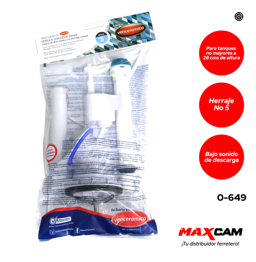 [0-649] HERRAJE RIMINI 3" VENCERAMICA 0-649