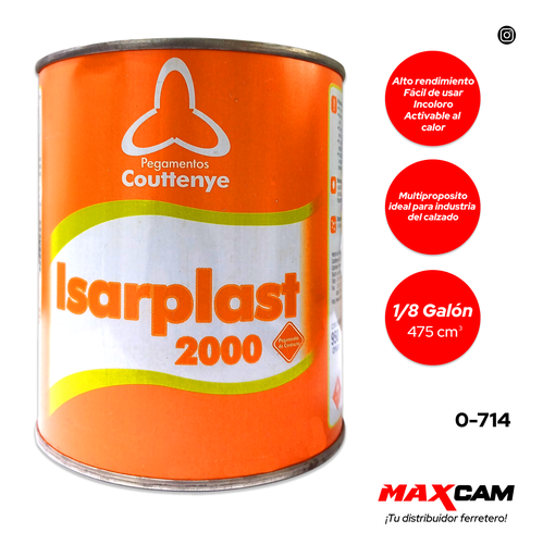 [0-714] CEMENTO CONTACTO ISARPLAST 2000 x 1/8 GLN COUTTENYE 0-714
