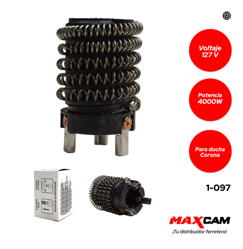[1-097] RESISTENCIA P/DUCHA CALENTADOR CORONA 1-097