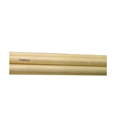 [1-268] TUBO 2" PVC A.N. x 50MM x 3MTS UNITECA 1-268