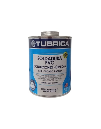 [1-393] PEGA SOLDAR CONDIC HUM AZUL 1/4 TUBRICA 946cm 1-393