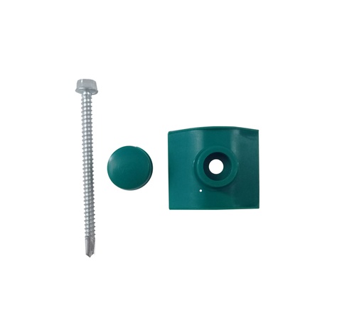 [1-404] SET DE FIJACON ONDULADO VERDE Unidades 1-404