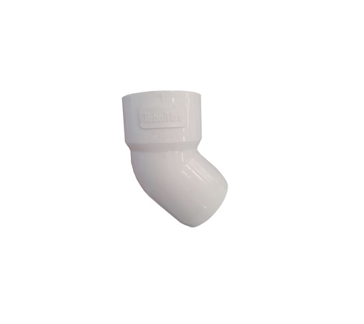 [1-452] CODO BLANCO UM 45° x 50MM TUBOMAX 2 PULG 1-452