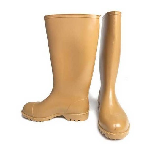 [1-499] BOTA DE PLASTICO BEIGE ALTA NRO 42 SANTA NINFA 1-499