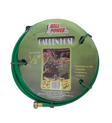 [1-517] MANGUERA CUL C/CONEX 1/2" x 20 MTS BELL POWER 1-517