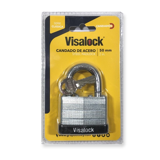 [1-622] CANDADO ACERO 50MM VISALOCK 1-622