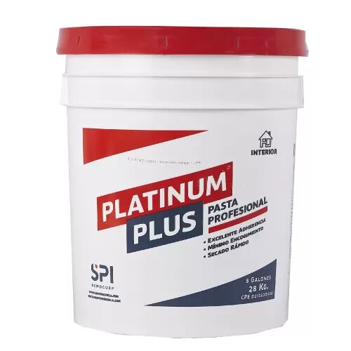 [1-638] PASTA PROFESIONAL PLATINIUM CUÑETE 5 GL 1-638
