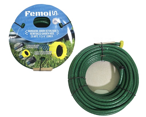[1-665] MANGUERA CUL C/CONEX 1/2" x 25 MTS FEMOI 1-665