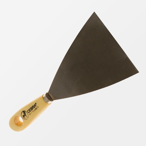 [1-697] ESPATULA MANGO MADERA 4" CEBRA 1-697