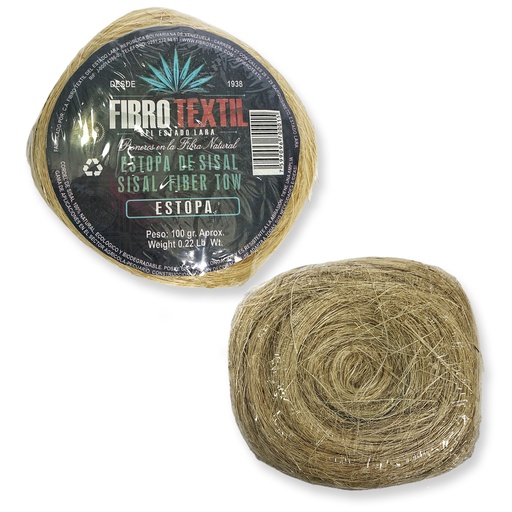 [1-768] ESTOPA SISAL x 100 GR FIBRO TEXTIL 1-768