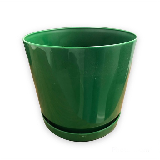 [1-851] MATERO C/PLATO ART CIL D-10 VERDE 1-851