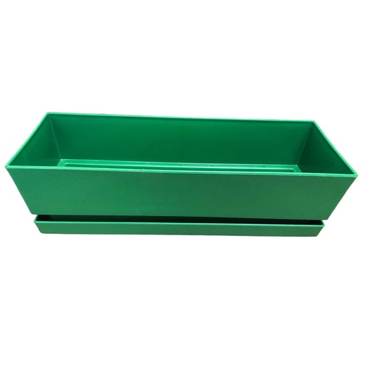 [1-859] MATERO C/PLATO RECT TEX L30 VERDE 1-859
