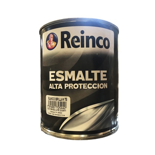 [1-889] PINTURA ESMALTE BLANCO BRILLANTE x 1/4 REINCO 1-889
