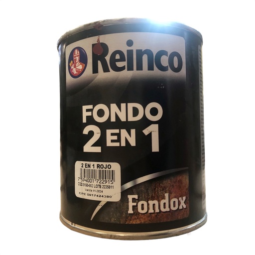 [1-891] FONDO ROJO 2 EN 1 x 1/4 REINCO 1-891