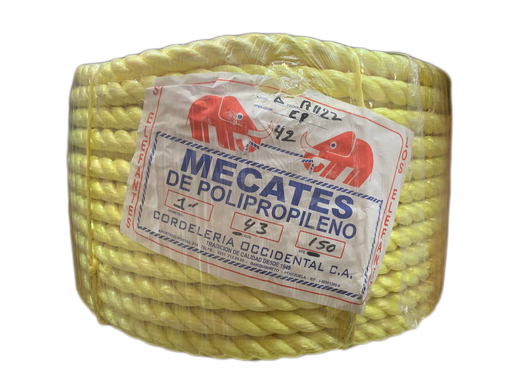 [1-947] MECATE ELEFANTE AMAR 1" x 43 KG (NUM 42) 1-947