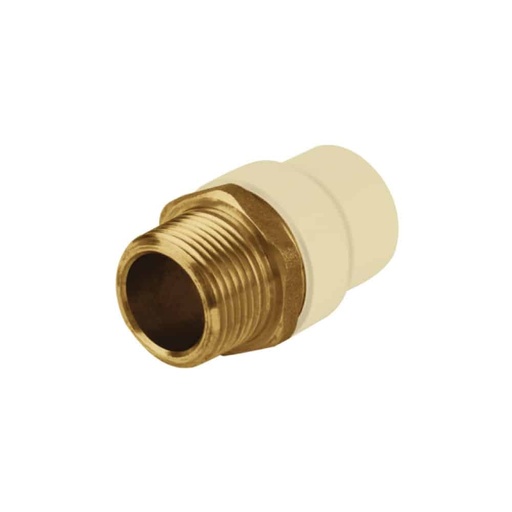 [1-974] ADAPTADOR MACHO AC 3/4" ROSCADA BRONCE TUBRICA 1-974