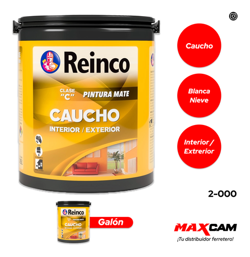 [2-000] PINTURA BLANCA NIEVE x GALON TIPO C REINCO 2-000