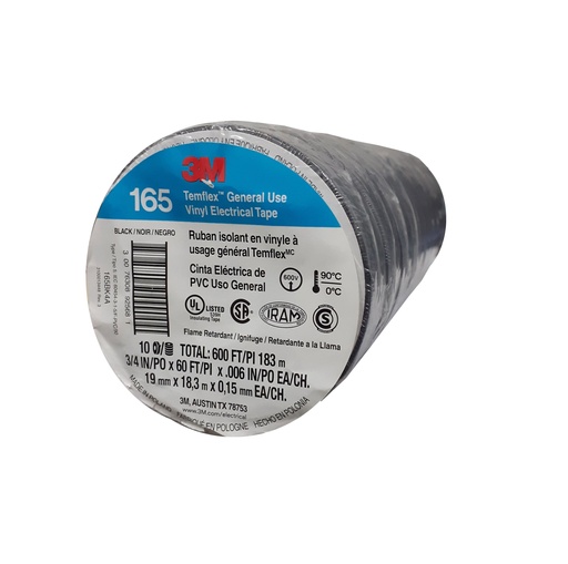 [2-182] CINTA ELECTRICA 165 3M x 18MTS 2-182