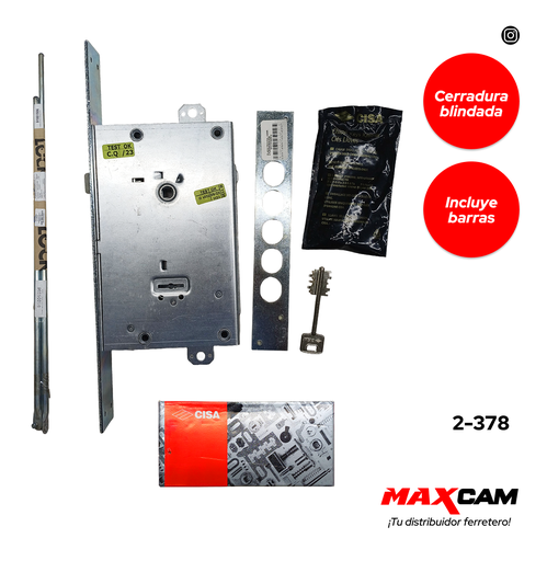 [2-378] CERRADURA DOPPIA MAPPA CISA 2-378