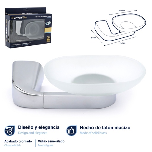 [9-231] JABONERA C/PLATO GRIVEN ELITE 9-231