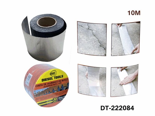 [9-267] MANTO ADHESIVO BUTILO 10CM x 10 MTS DIESEL TOOLS 9-267