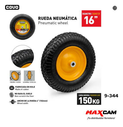 [9-344] RUEDA NEUMATICA 16" COVO 9-344